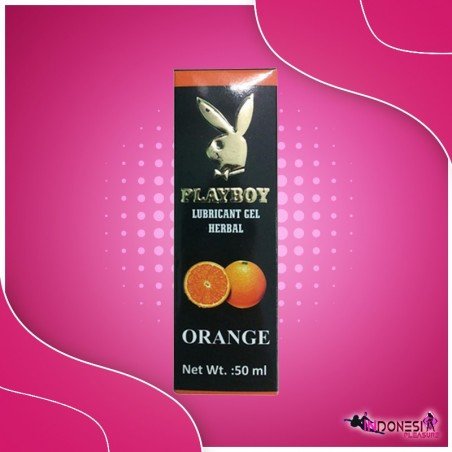 Playboy Lubricant Water Based Gel - Orange Flavoured