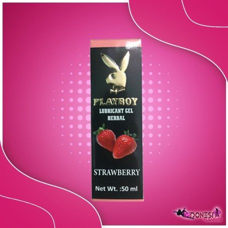 Playboy Lubricant Water Based Gel - Strawberry Flavoured