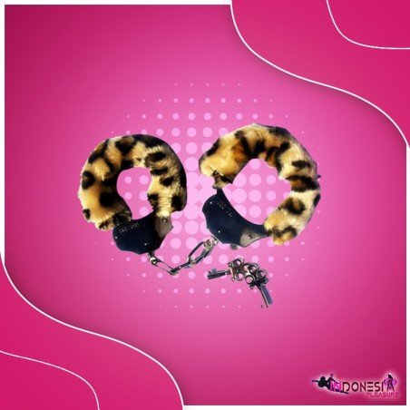 Fetish Fantasy Furry Cuffs in Leopard