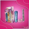 Silver Beaded Anal Vibrator