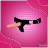 LeLuv 7.5” Vibrating & Rotating Female Lesbian Strap On