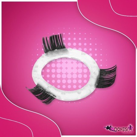 Transparent Hair Finger Fun Function Cock Ring