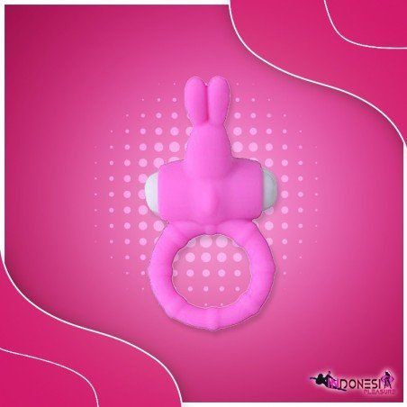 Rabbit Vibrating Penis Ring Blue Lolly