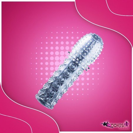 Crystal Penis Sleeve Textured Extension