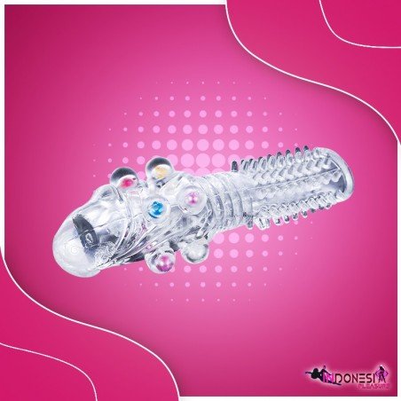 Male Cock Rings Penis Extension With Colourful Beads