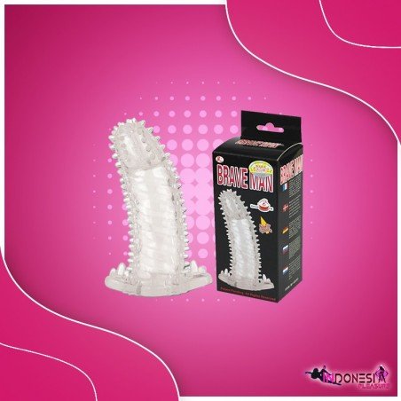 BRAVE MAN Crystal Penis Extension Sleeve