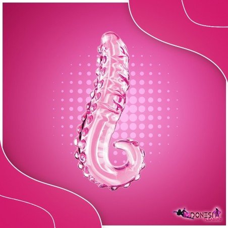 Kiss of Tongue Crystal Glass Dildo Anal Toy