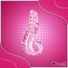 Kiss of Tongue Crystal Glass Dildo Anal Toy