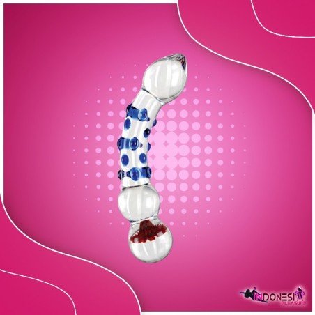 Flower Crystal Glass Dildo Sex Toy