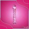 Dotted Purple Glass Dildo