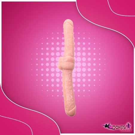 Realistic Double Dong Penis Shaped End  Realistic Non Vibrator