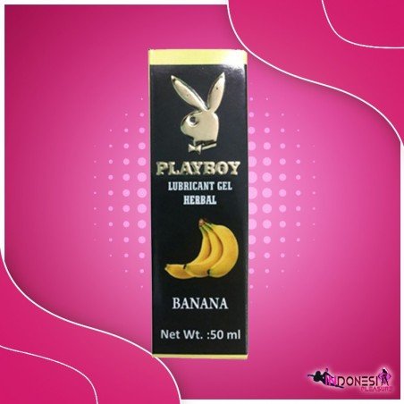 Playboy Lubricant Water Based Gel - Banana Flavoured